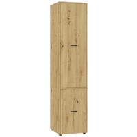 Kleiderschrank Kivo Eiche Artisan - Schwarz/Eiche Artisan, Basics, Holzwerkstoff/Kunststoff (45/199,6/52,1cm) - Based