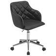 Vrtljivi Stol Mira - črna/krom, Moderno, kovina/tekstil (54/77-89/56cm) - Mömax modern living Vrtljivi Stol Mira - črna/krom, Moderno, kovina/tekstil (54/77-89/56cm) - Mömax modern living
