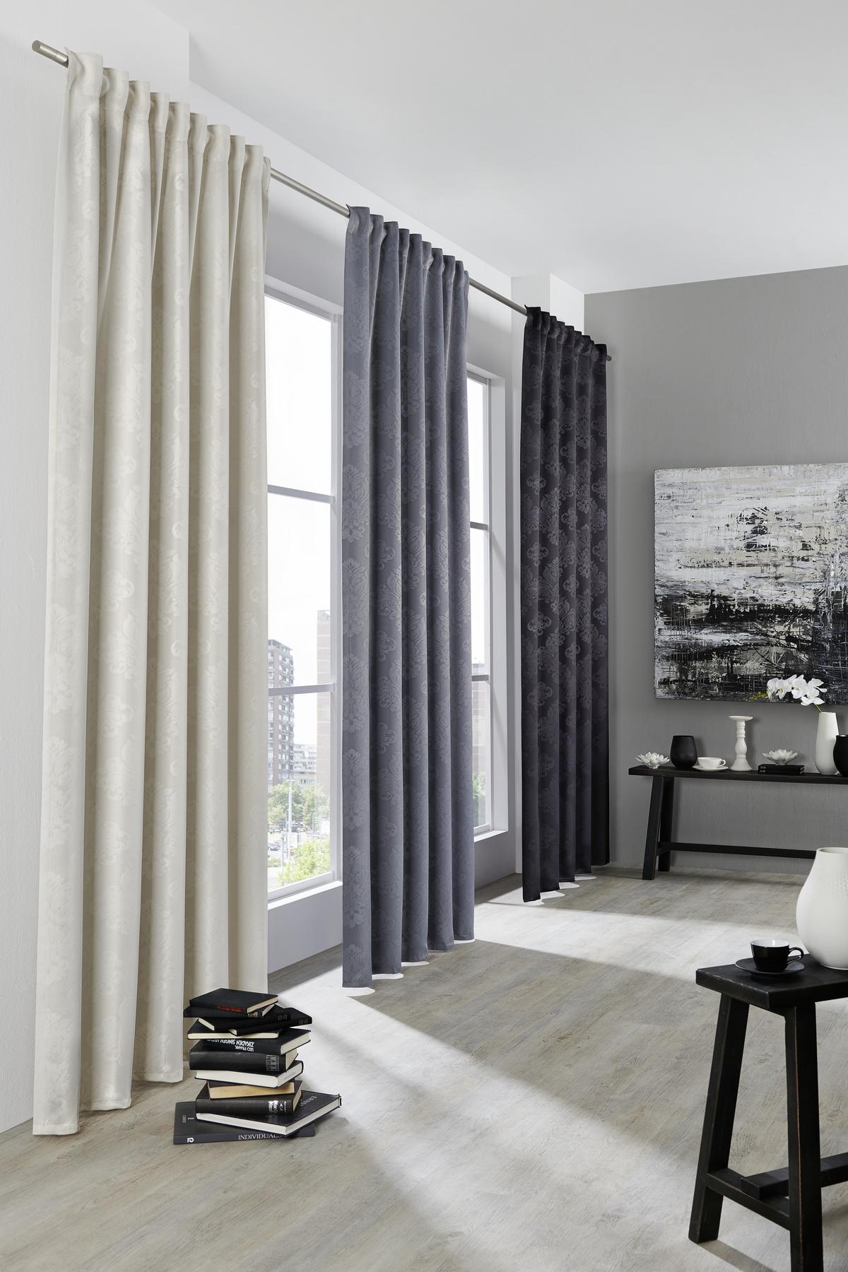 ZASŁONA ZACIEMNIAJĄCA VIENNA - kolor naturalny, Konventionell, tkanina (135/245cm) - Boxxx