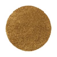 Hochflorteppich Sydney Goldfarben Ø ca. 120cm - Goldfarben, Basics, Textil (120cm)