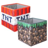 Zložljiv Zaboj Minecraft, 2 Kos - večbarvno, Moderno, tekstil (27/27/27cm) - Minecraft