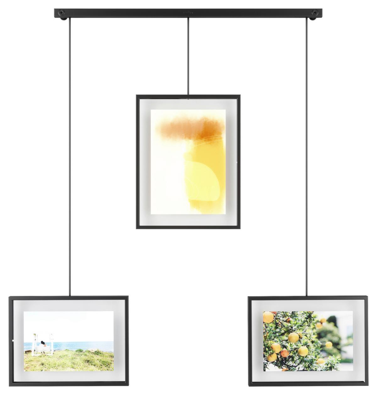 BILDERRAHMEN TRES - Schwarz, Glas/Metall (67/45,72/2,54cm) - Modern Living