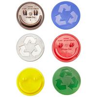 Koš Za Otpad Anne - siva/zelena, plastika (2,6cm)