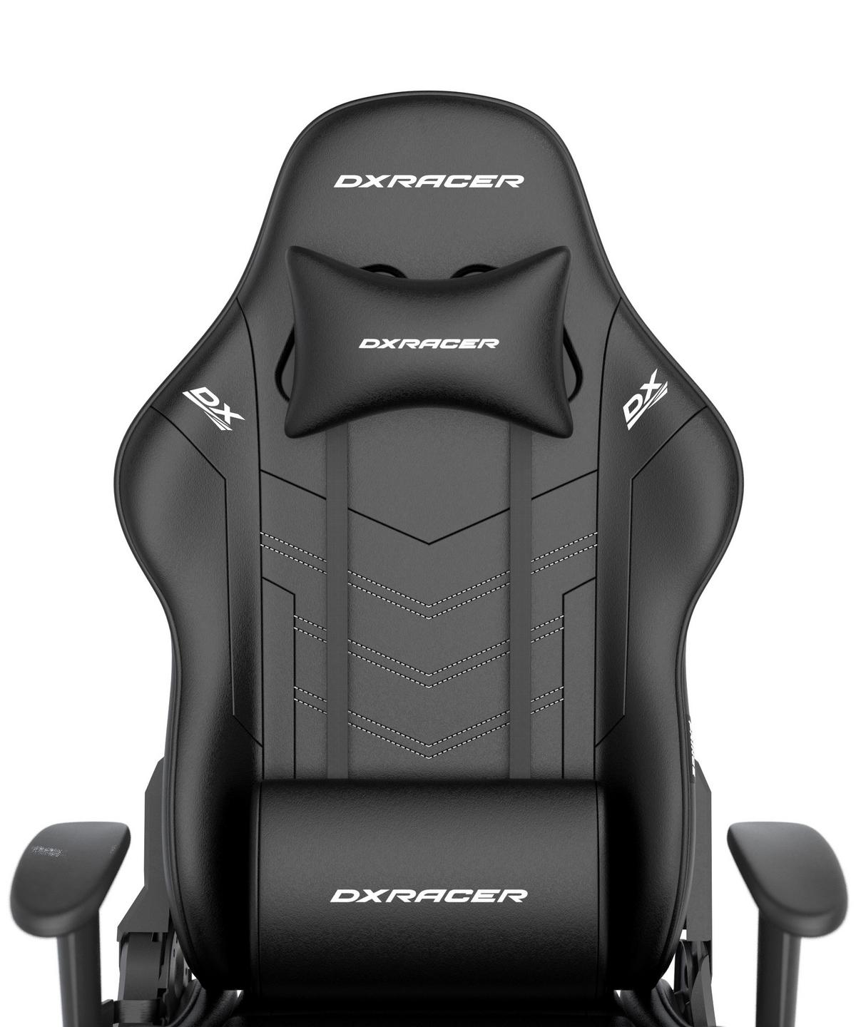 Gamingstuhl Prince Schwarz - Schwarz/Weiß, KONVENTIONELL, Kunststoff/Textil (70/132/70cm) - Dxracer