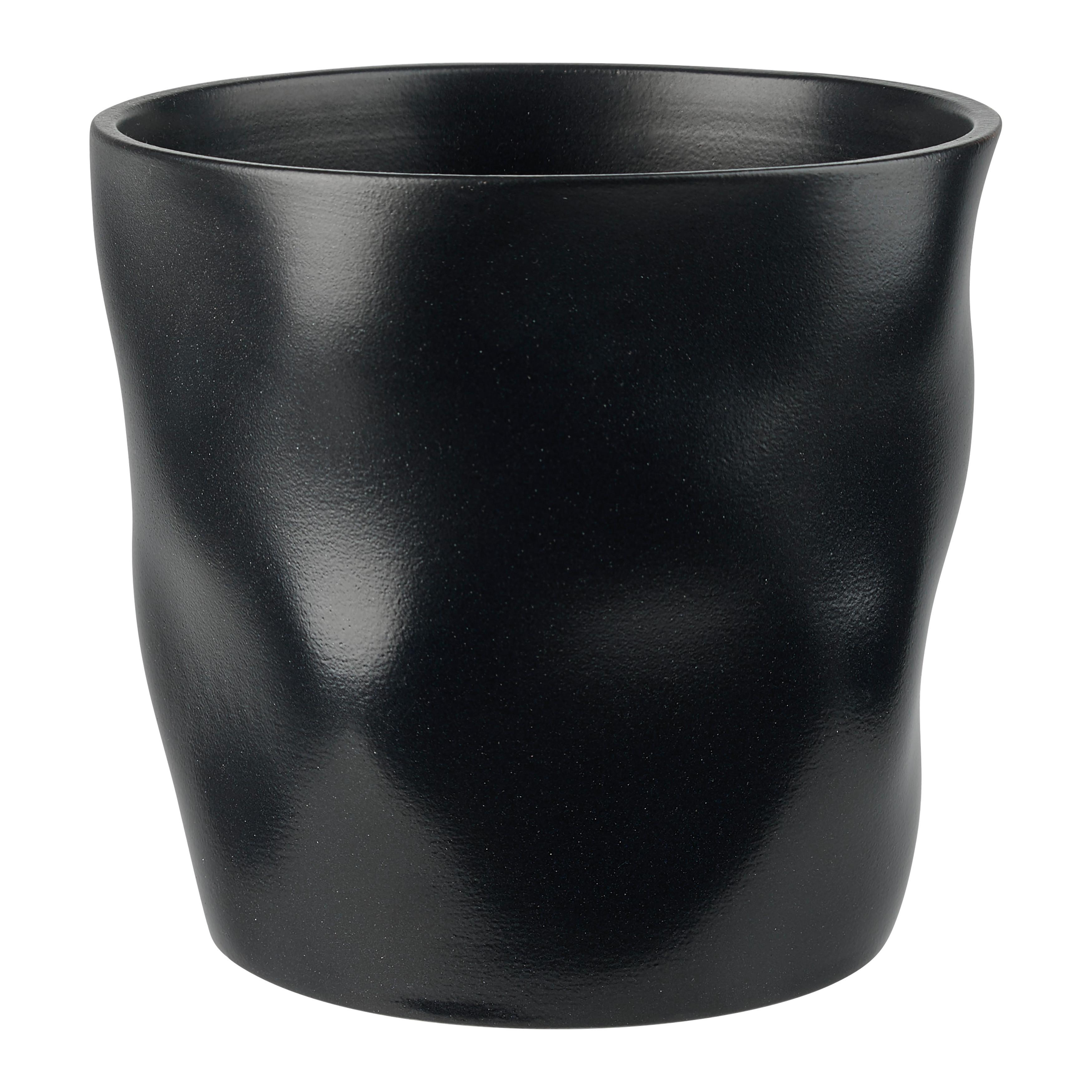 ÜBERTOPF CASHMERE -PAZ- - Schwarz, Keramik (15,5/14,5cm) - Mömax