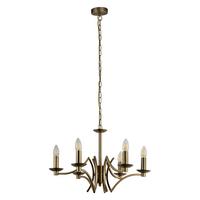 Csillár 41312-6ab Ascot - sárgarézszínű, Design, fém (56/150cm)