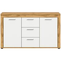 Comodă cu uși JAM - stejar Wotan, Design, material pe bază de lemn (125/80/35cm) - Modern Living