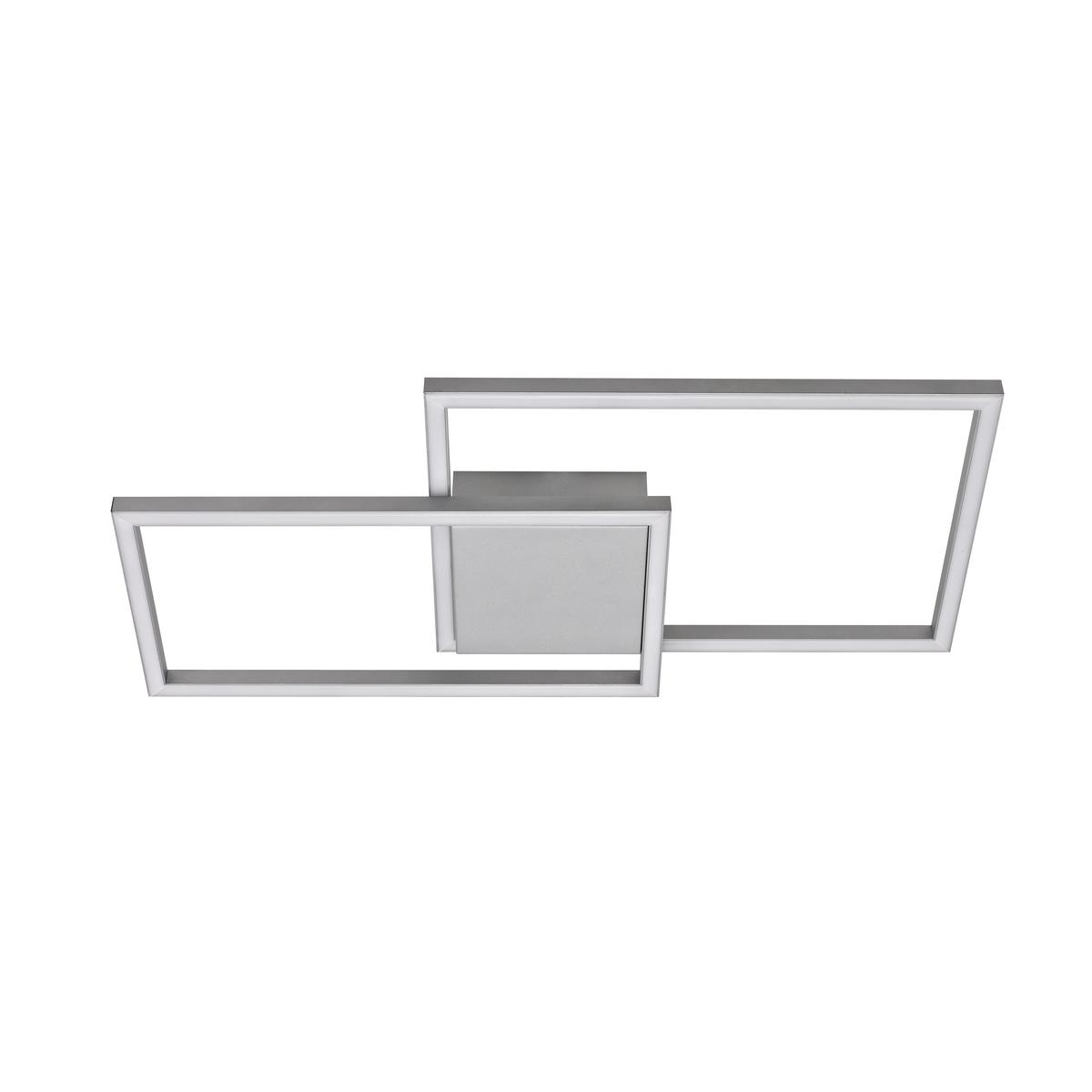 LAMPA SUFITOWA LED PARIS *SBB* - kolor srebrny, Trend, metal (49/24,5/5cm) - Boxxx