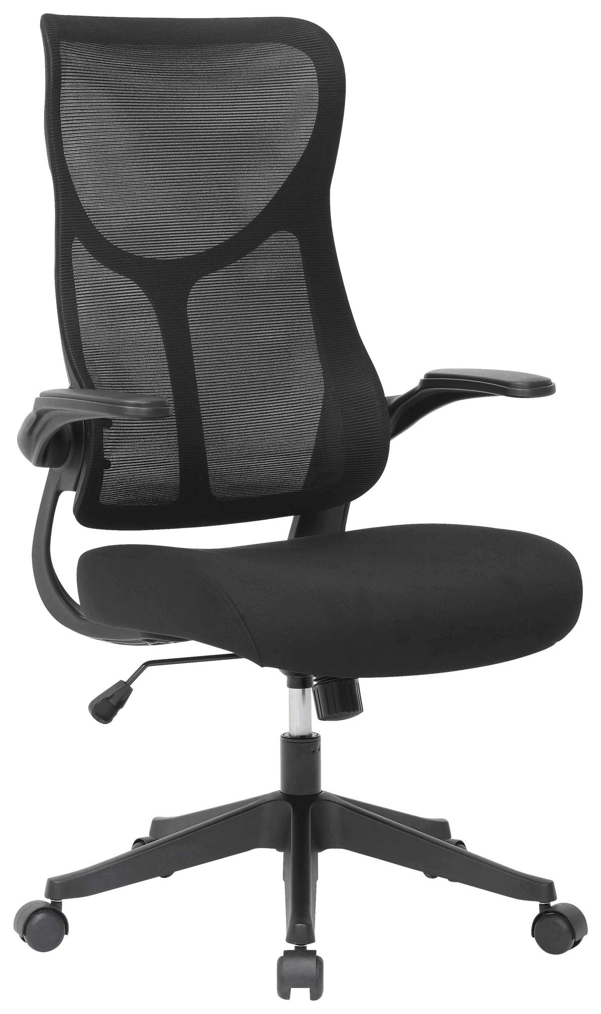 DREHSTUHL ROXY - Schwarz, Design, Holz/Kunststoff (63/106/114/68cm) - Mömax