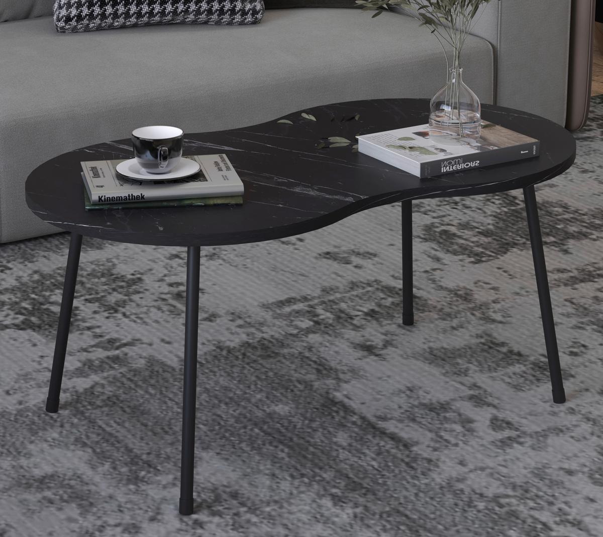 COUCHTISCH MIROLA - Schwarz, Design, Holzwerkstoff (90/41/42cm) - MID.YOU