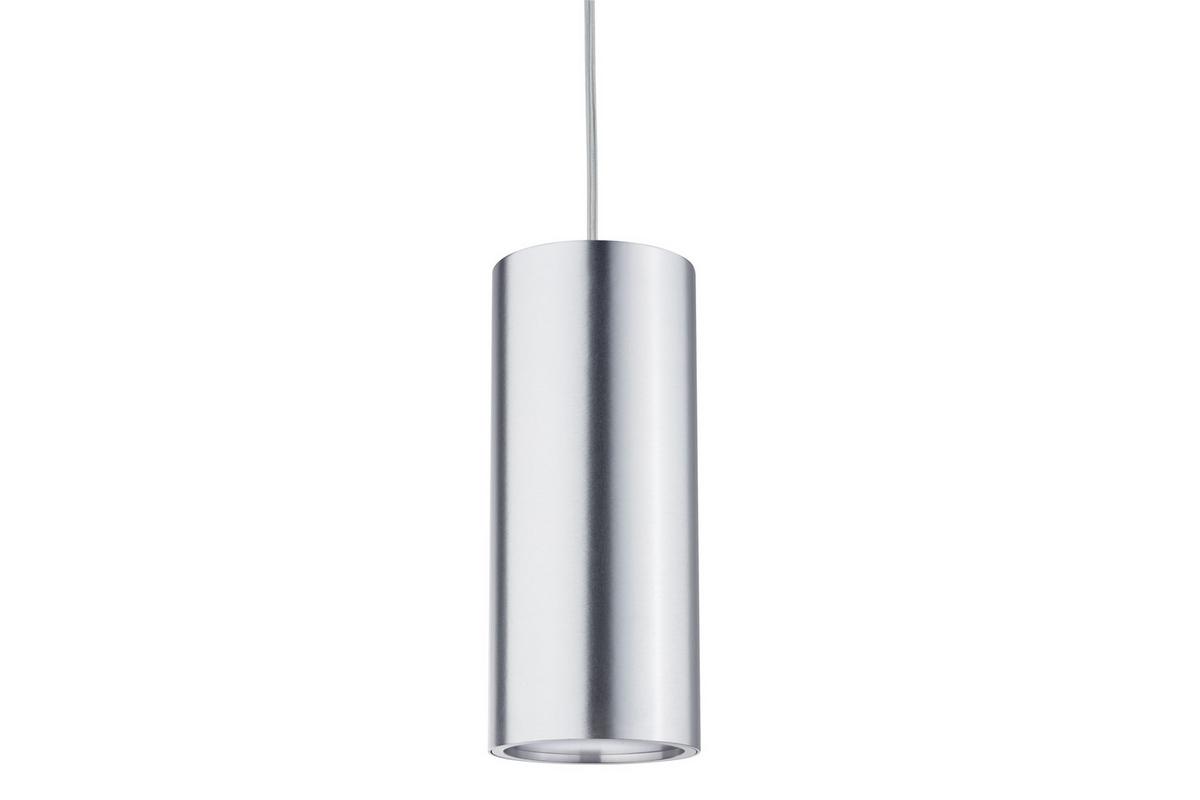 Schienensystem-Hängeleuchte LED Pendulum Barrel max. 6 W - Chromfarben, Design, Metall (8,5/135cm) - Paulmann