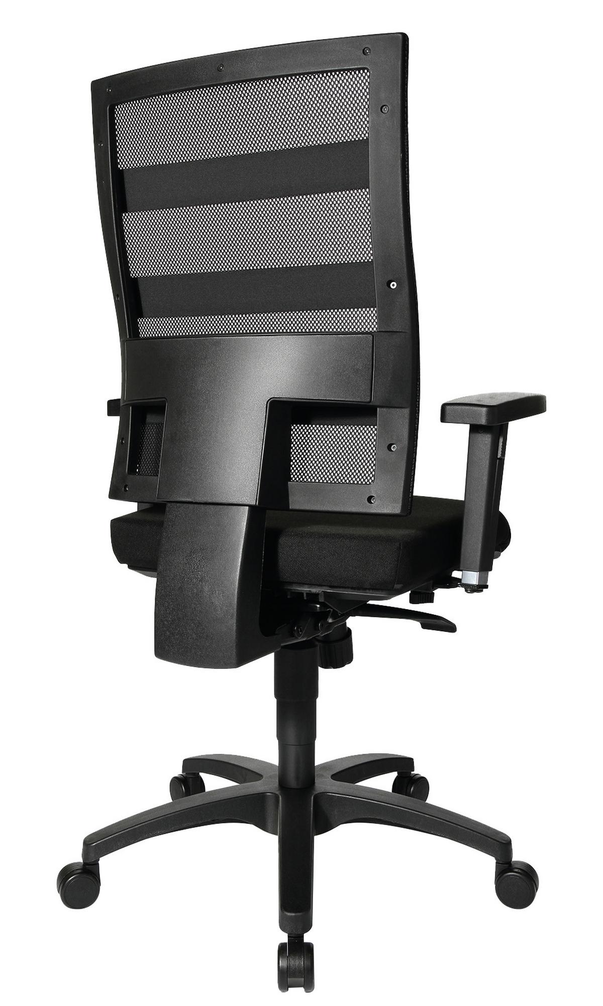 KRZESŁO OBROTOWE X-PANDER PLUS - czarny, Design, tworzywo sztuczne/tkanina (48/96-114/48cm) - Topstar