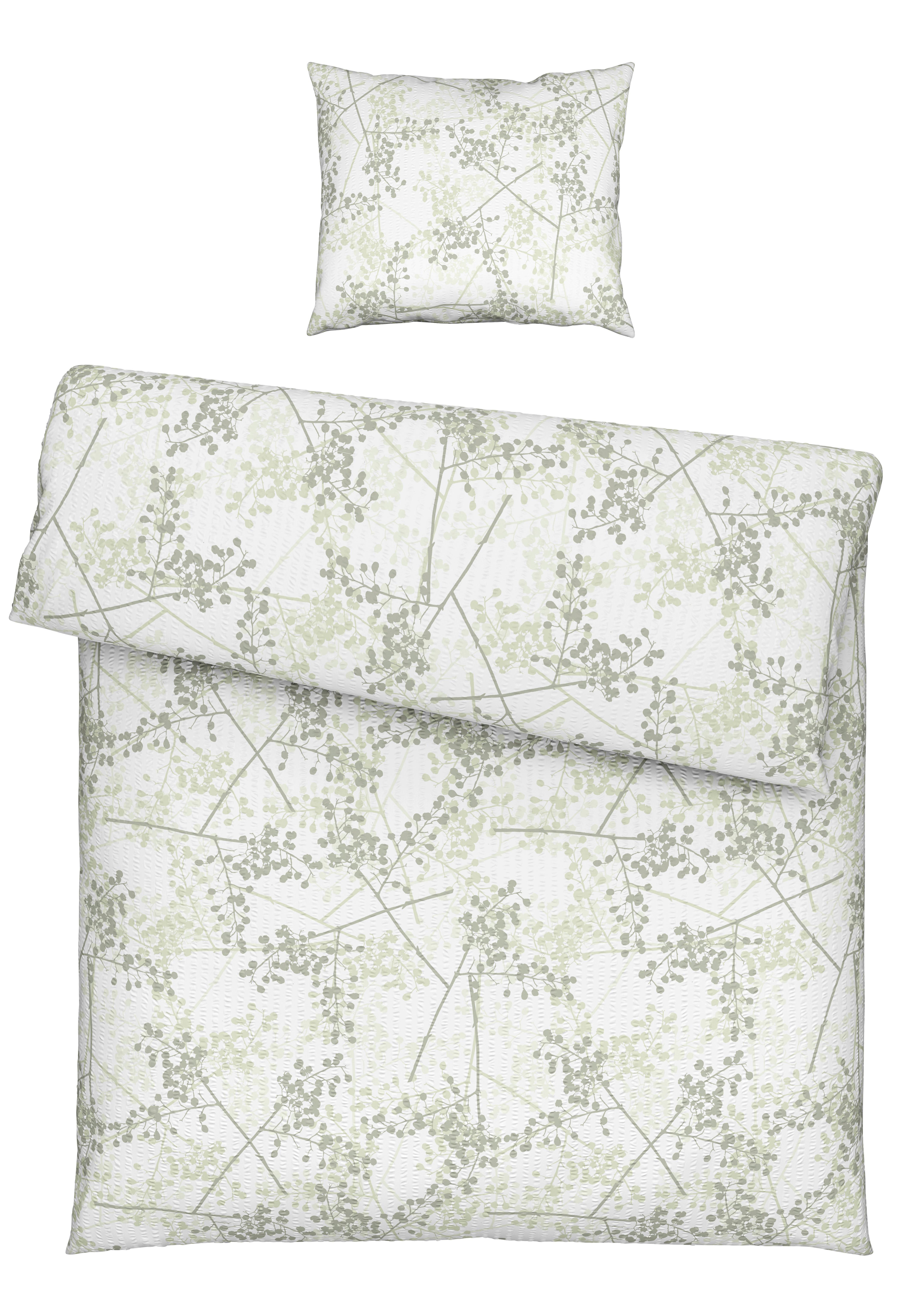 BETTWÄSCHESET MARGIT - Grün, Konventionell, Textil (160/210cm) - Modern Living