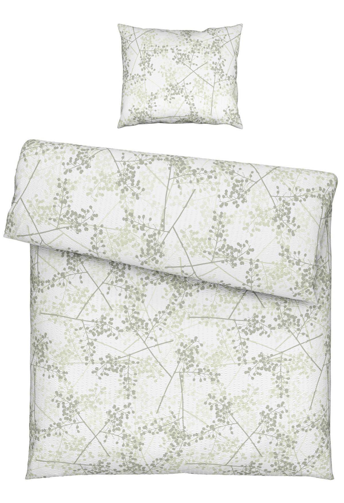 LINGE DE LIT MARGIT - Grün, Konventionell, Textil (160/210cm) - Modern Living