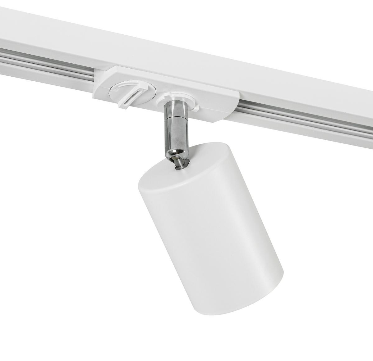 SYSTEM SZYNOWY BINE - biały/kolor chromowy, Trend, tworzywo sztuczne/metal (262cm) - Novel