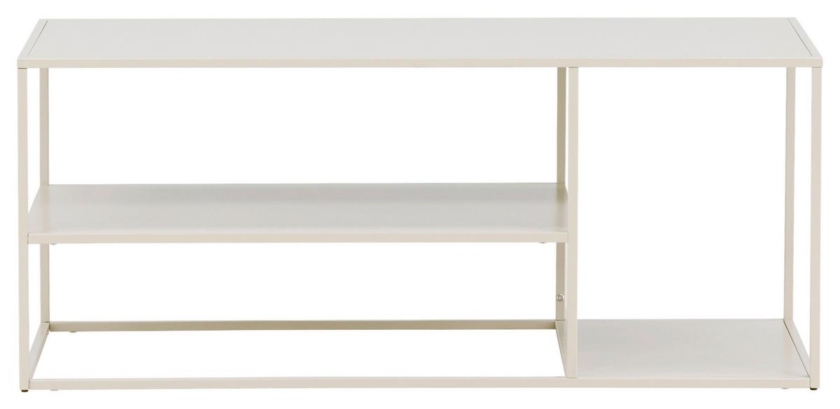 COUCHTISCH STAAL - Beige, Design, Metall (120/50/50cm) - Livetastic