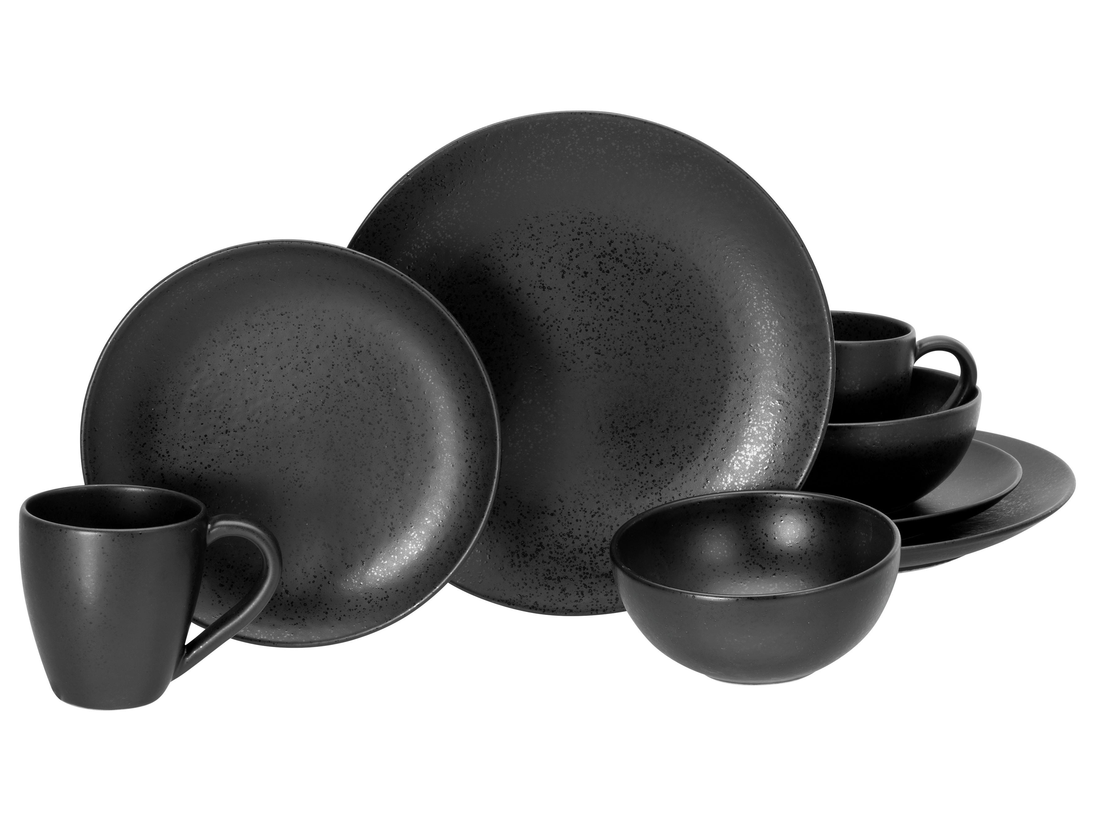 Kombinirani Servis Magic Black Coupe, 8-Delni - črna, Basics, keramika - Creatable