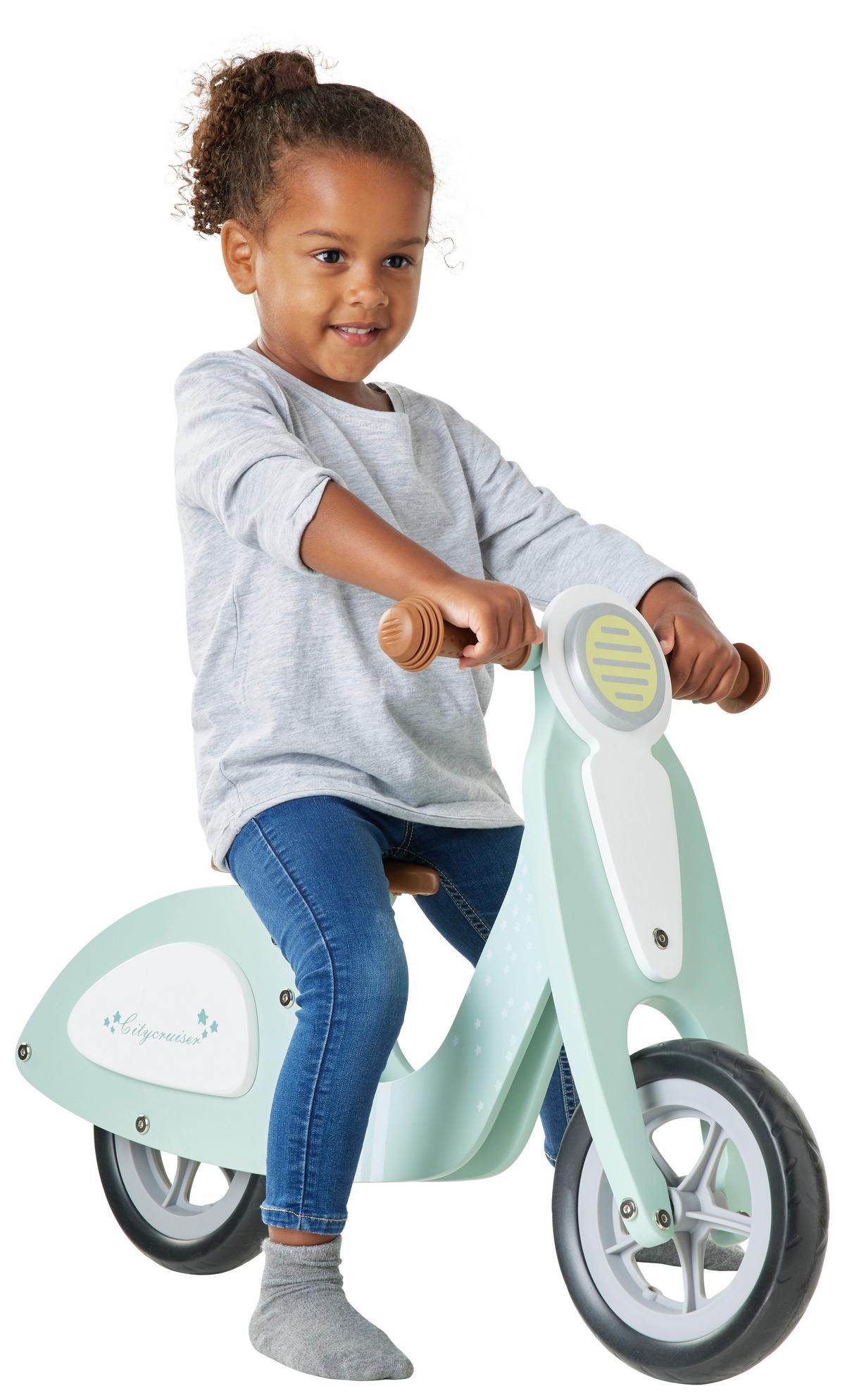 Bicikl Guralica Vespa - boje mente, Natur, drvo (76/34/48cm) - Based