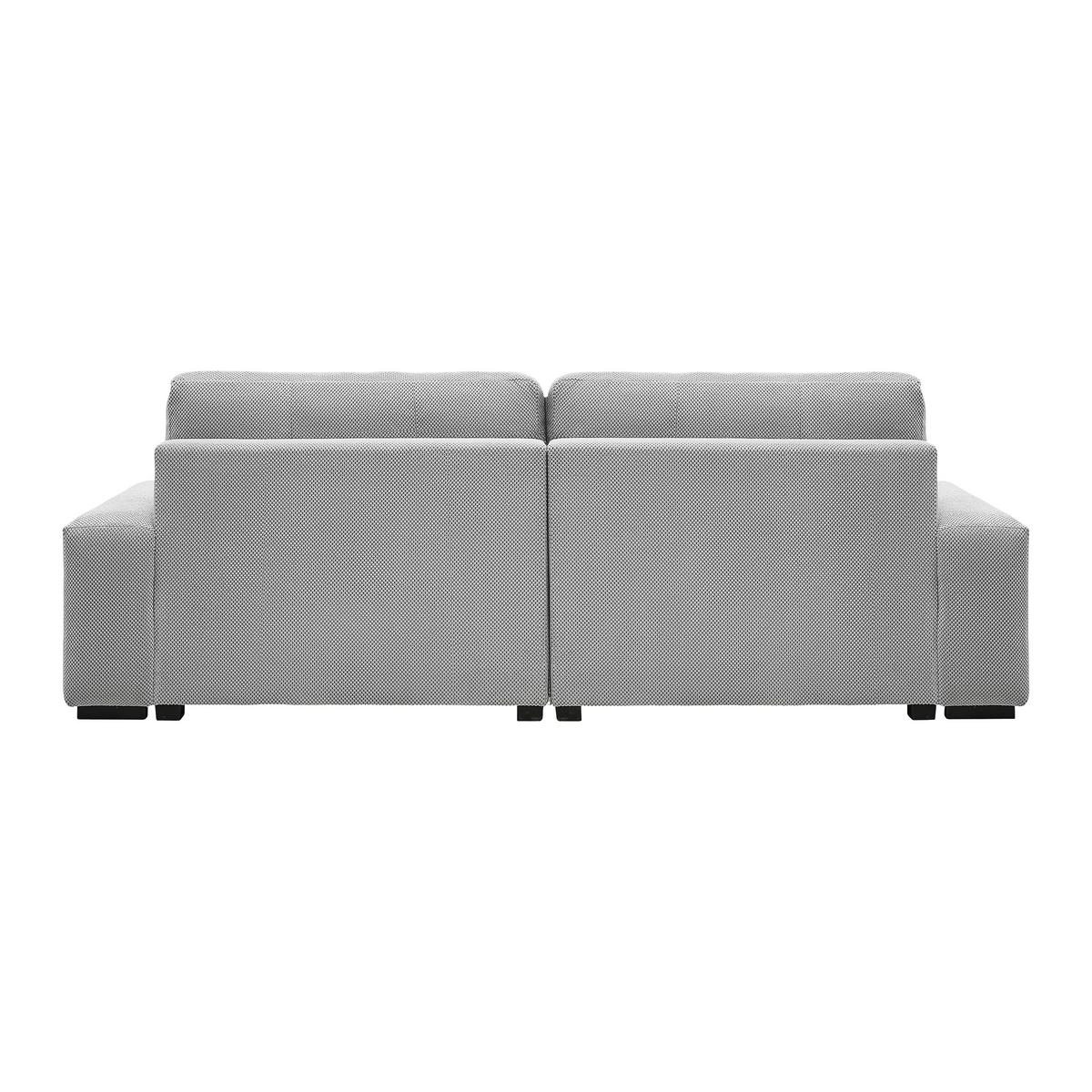 Wohnlandschaft Eliano Grau - Schwarz/Grau, Modern, Holz (252/93/184cm) - Mömax