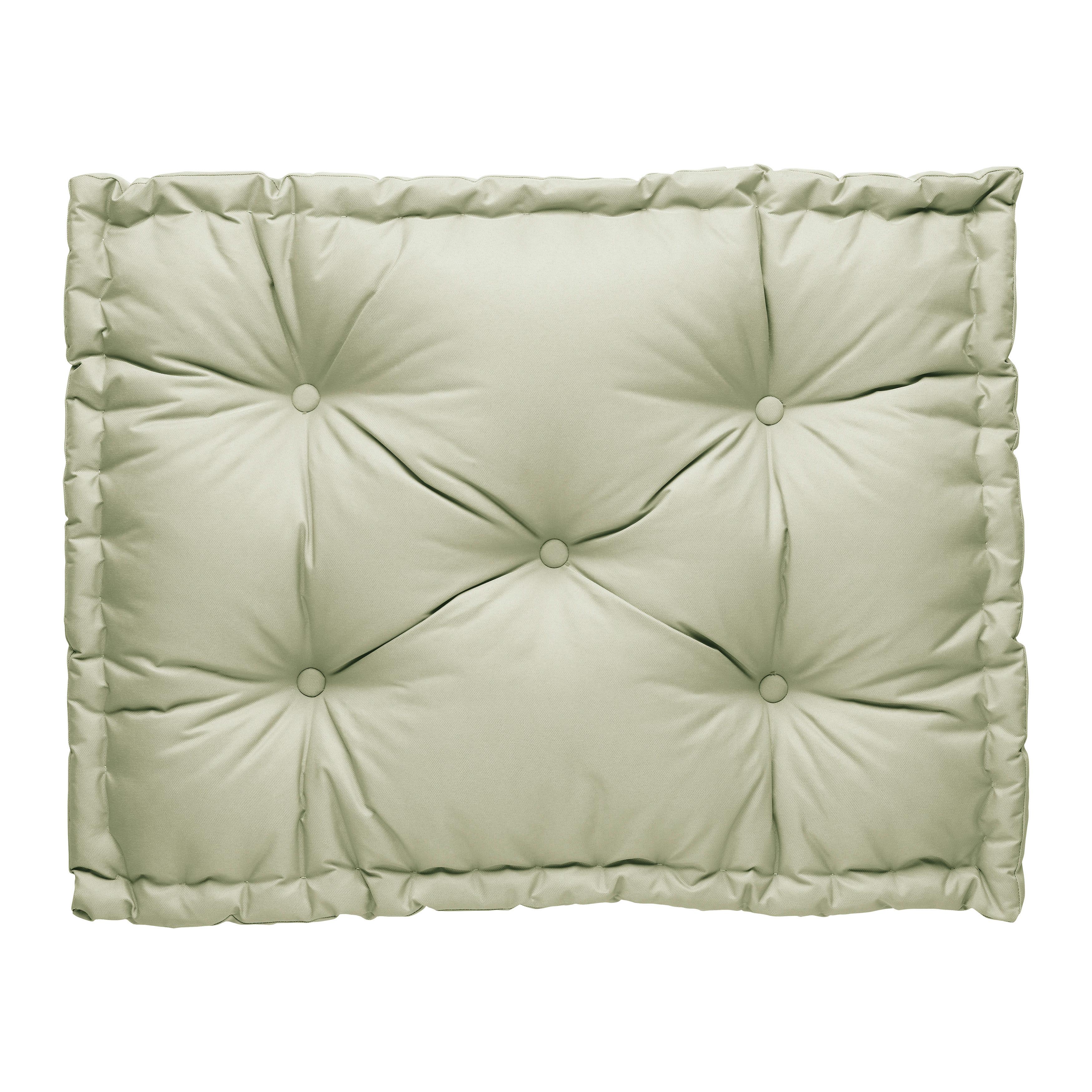 Palettenkissen Dodo Salbeigrün ca. 80x60cm - Salbeigrün, KONVENTIONELL, Textil (80/60/12cm) - Mömax