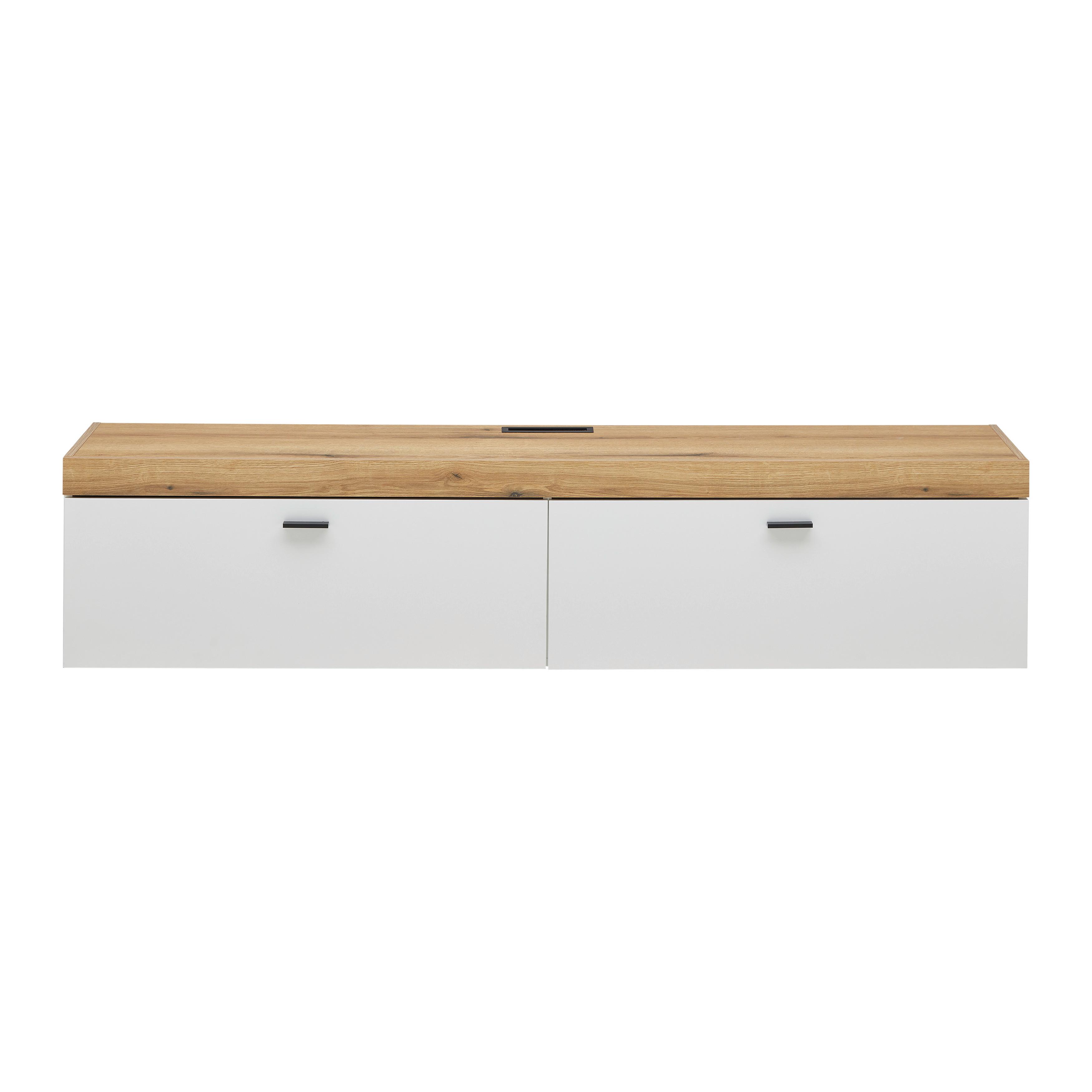 MEDIABÄNK KIRO - Modern, metall/trämaterial (180/40/35cm) - Mömax