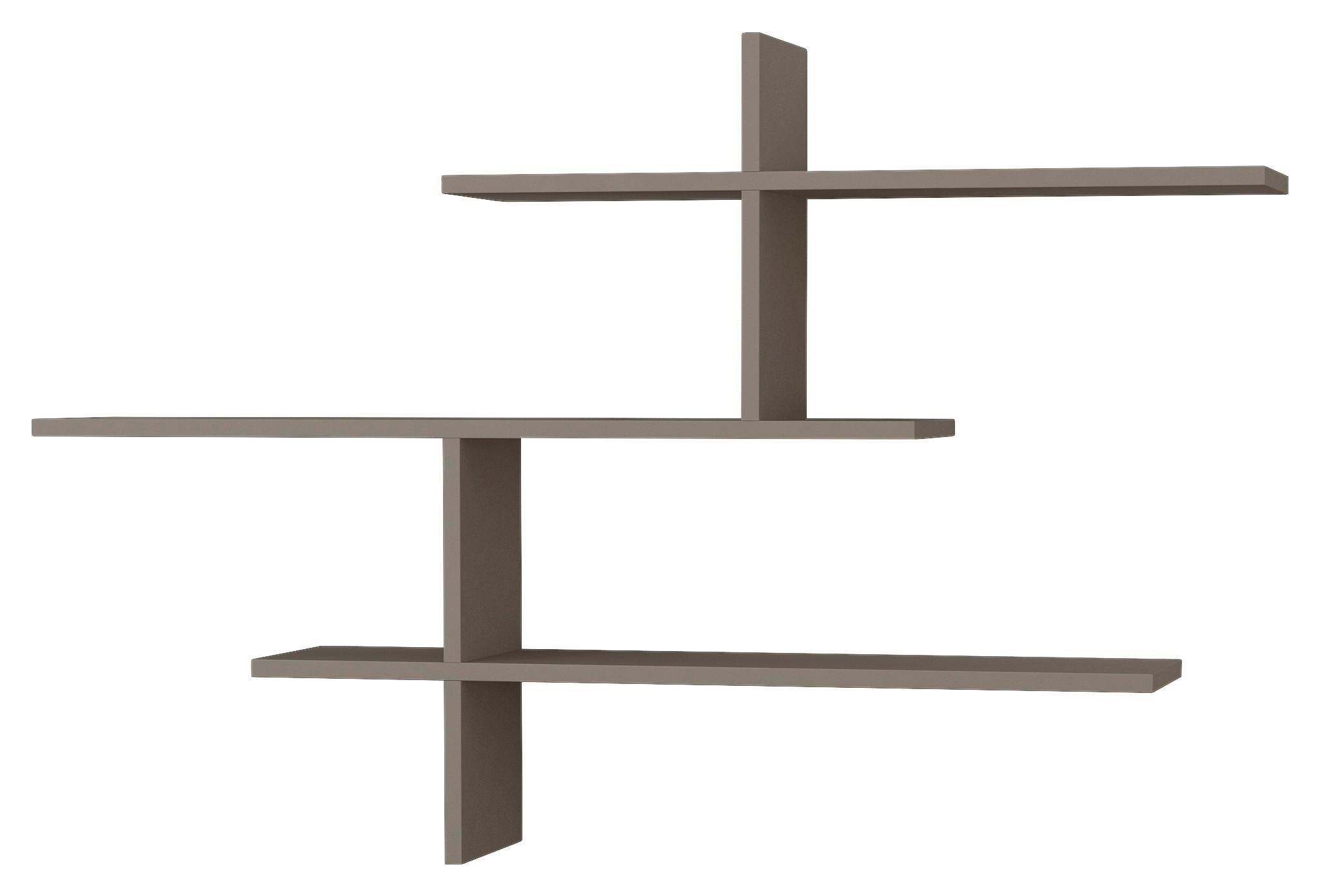 Stenski Regal Leo - bež, Design, leseni material (123/81/22cm) - Livetastic