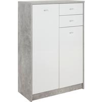 Komoda 4-you New, Siva, Bela - barve kroma/siva, Moderno, umetna masa/leseni material (74/111,4/34,6cm) - Mömax