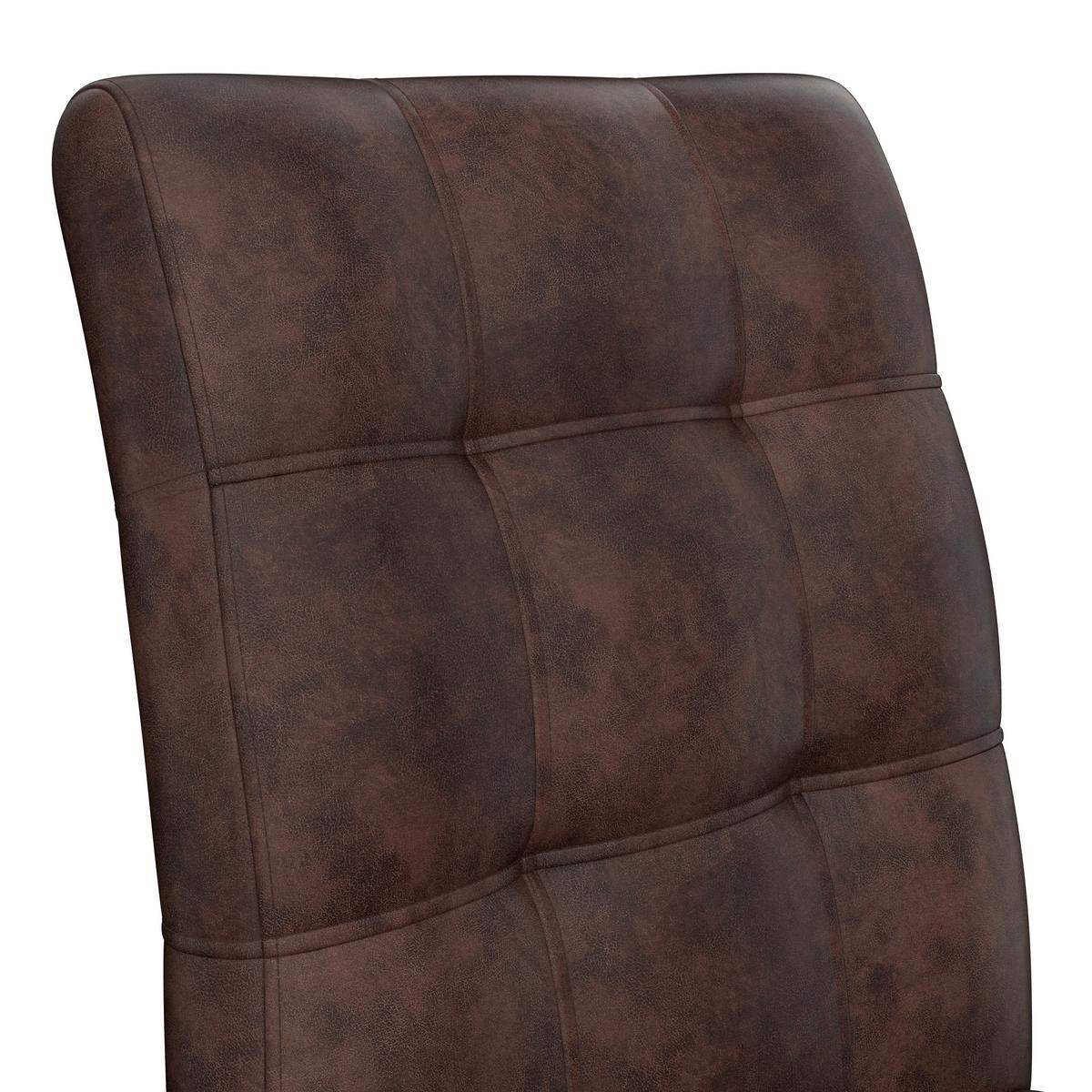 Nihajni Stol Donna, Vintage Rjava - rjava/antracit, Moderno, kovina/tekstil (42/91/62cm)