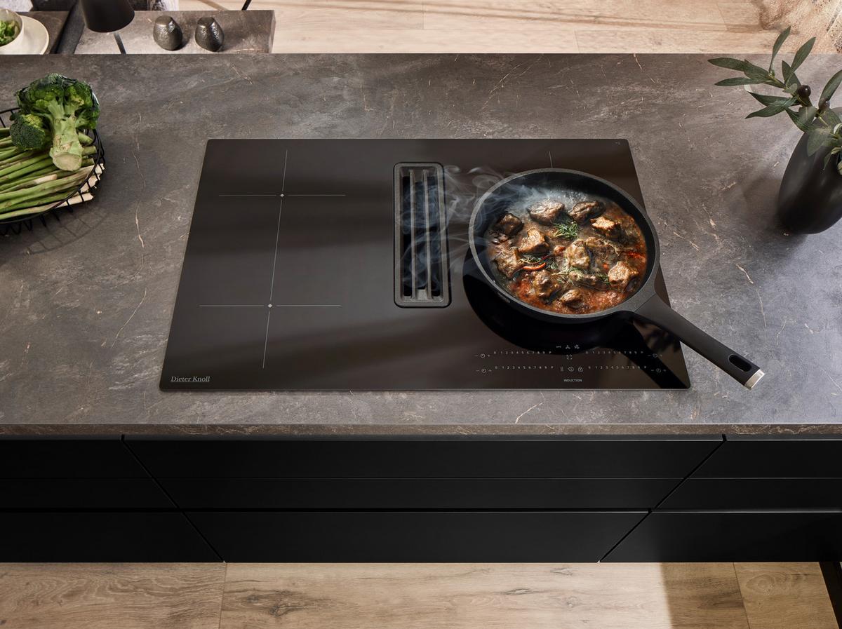 Einbauküche Senso Schwarz - Schwarz, MODERN, Holzwerkstoff (260,5/249cm) - Nobilia