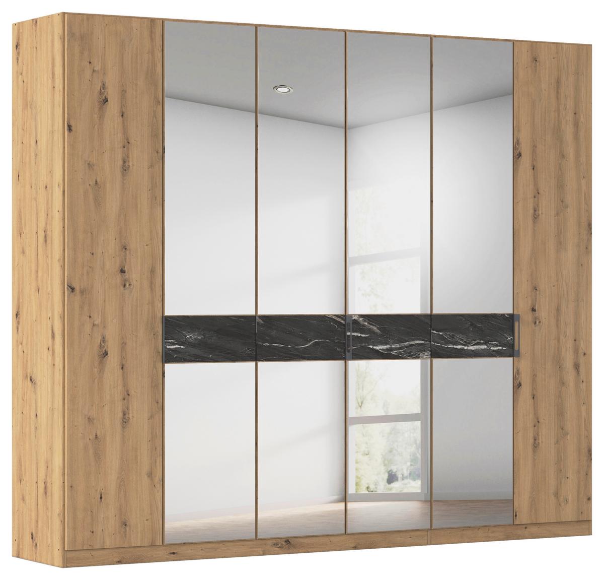 Ormar S Klasičnim Vratima Versity-D - srebrne boje/hrast Artisan, Trend, drvni materijal/metal (271/229/54cm) - Premium Living