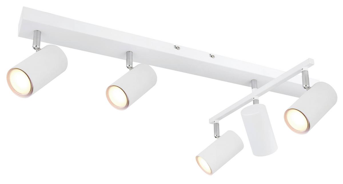 Spotlámpa Witmo 5 Égős - fehér, Konventionell, fém (70/35/17cm)