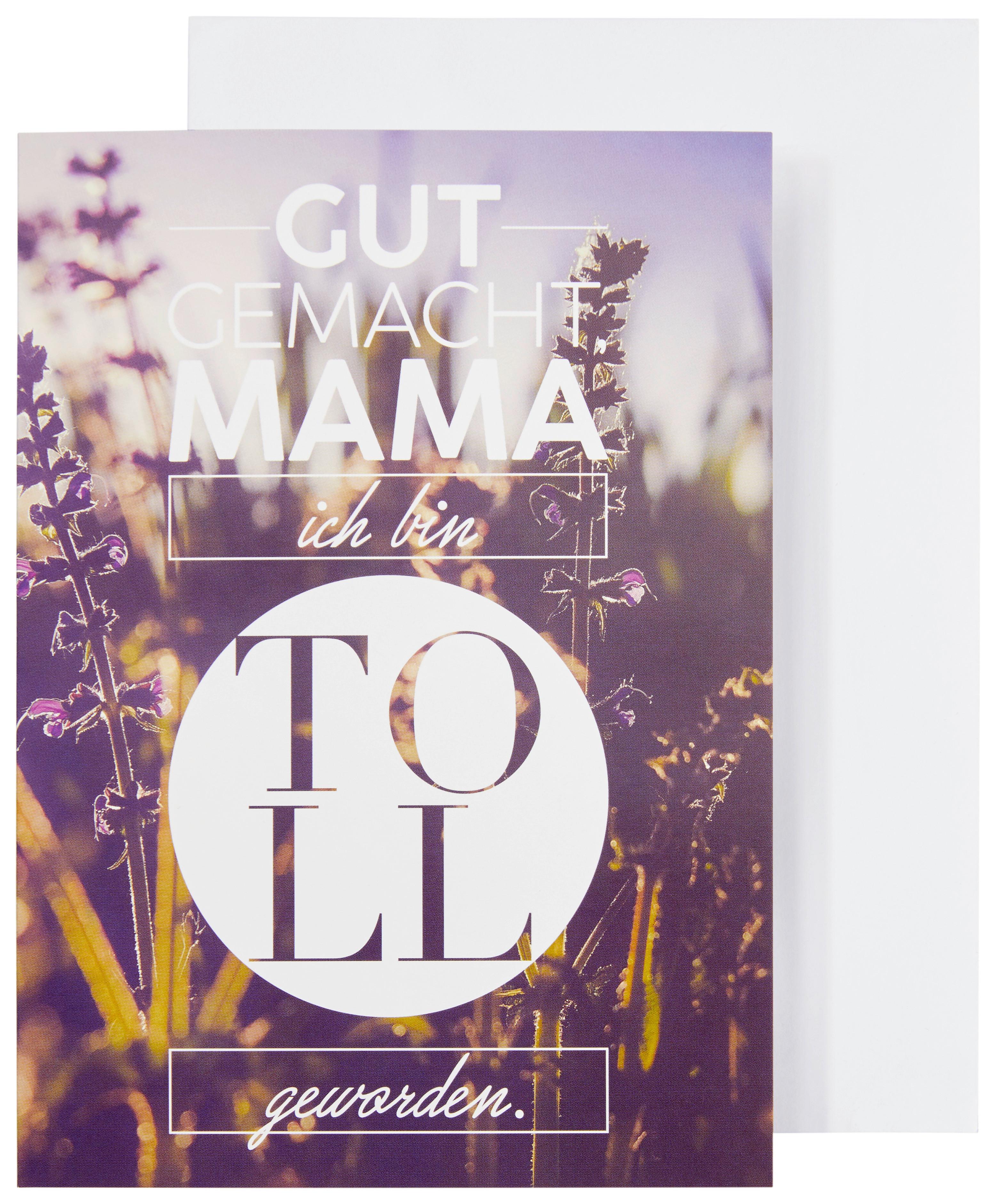 Klappkarte Statements in Bunt - Multicolor, Papier (11,5/16,0cm) - VS Visual Statements