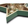 TEELICHTSCHALE Elen Hellgrün - Hellgrün, Glas/Holzwerkstoff (27,5/26,5cm) - Mömax modern living