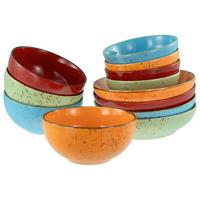 Set Posod Mediterran, 12-Delni - večbarvno, Basics, keramika - Creatable