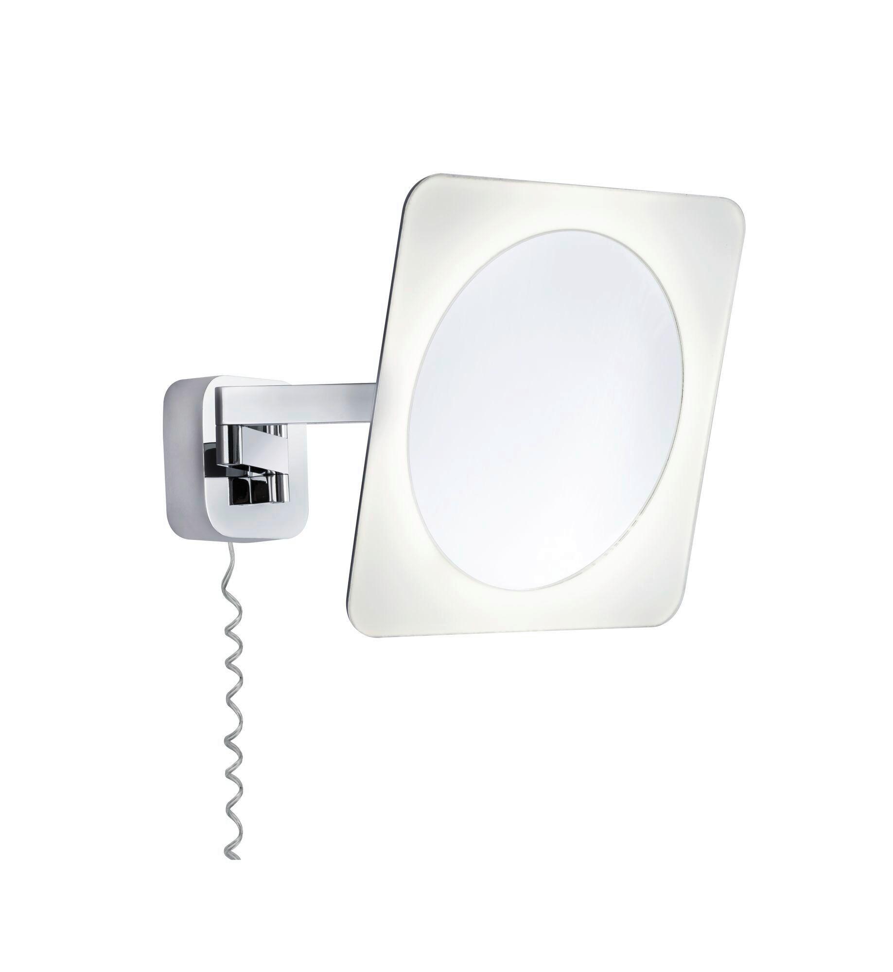 LED-Wandleuchte Bela in Weiß/Chromfarben max. 5,7 W - Chromfarben/Weiß, Basics, Metall (23/23cm) - Paulmann