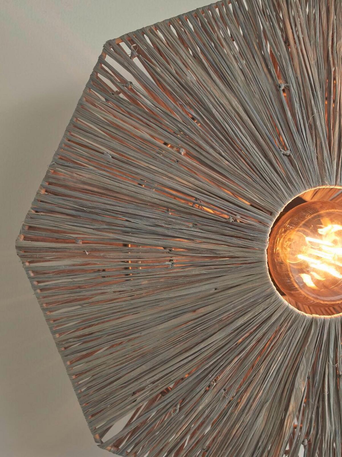 Mennyezeti Lámpa Panc011dg - sötétszürke, Modern, természetes anyagok (65cm) - Good & Mojo