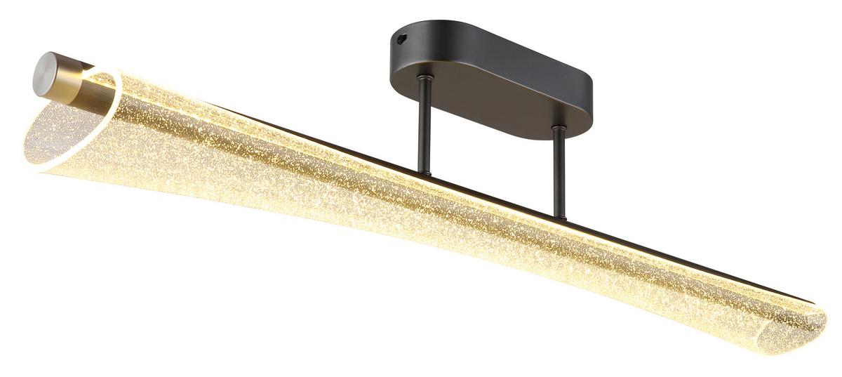 Led Mennyezeti Lámpa 68256d Malinda - nikkelszínű/antracit, Design, műanyag/fém (81/12/19cm) - Globo