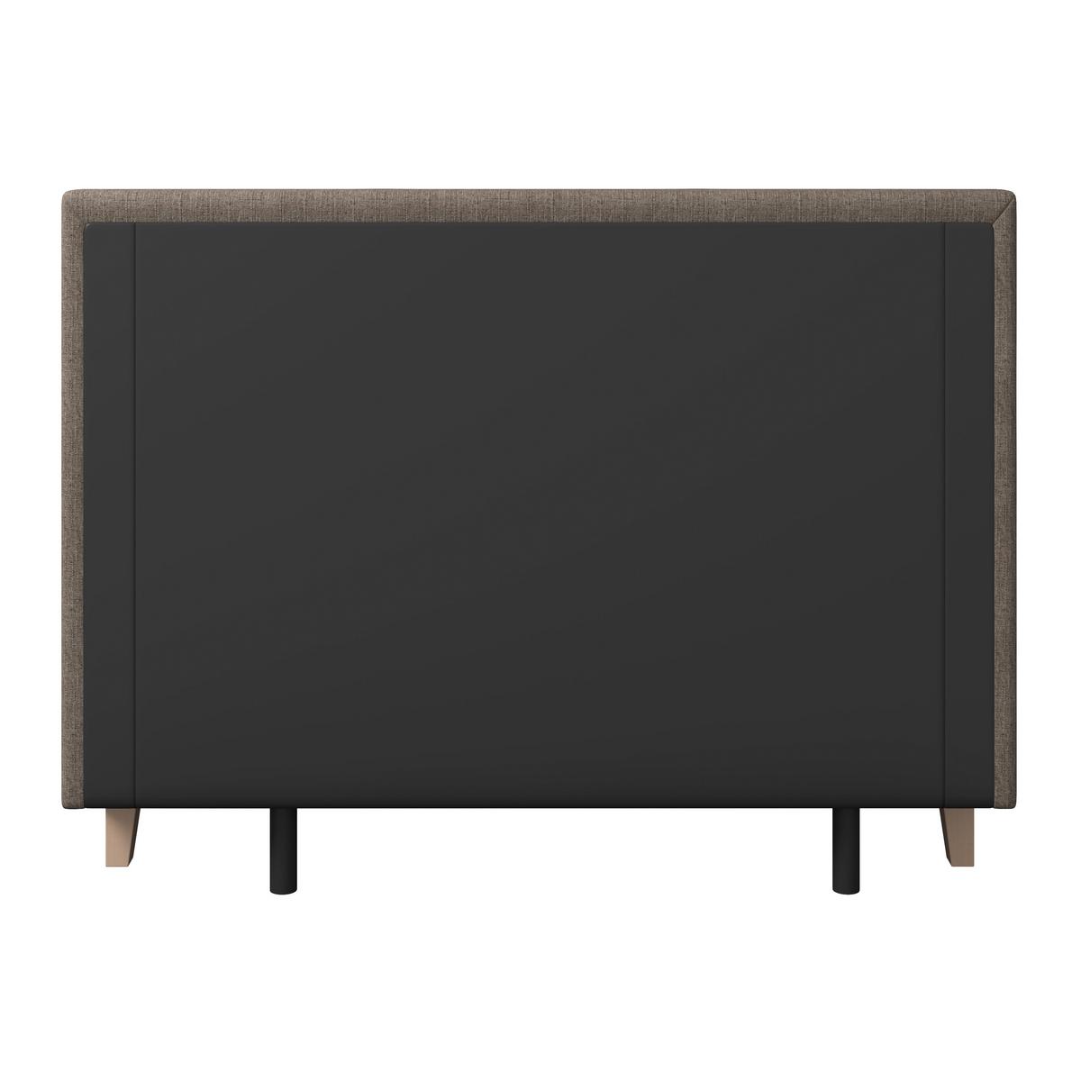 Boxbett Monza ca. 160x200 cm Braun inkl. Topper - Eichefarben/Braun, Modern, Holz/Textil (160/200cm) - Bessagi Home