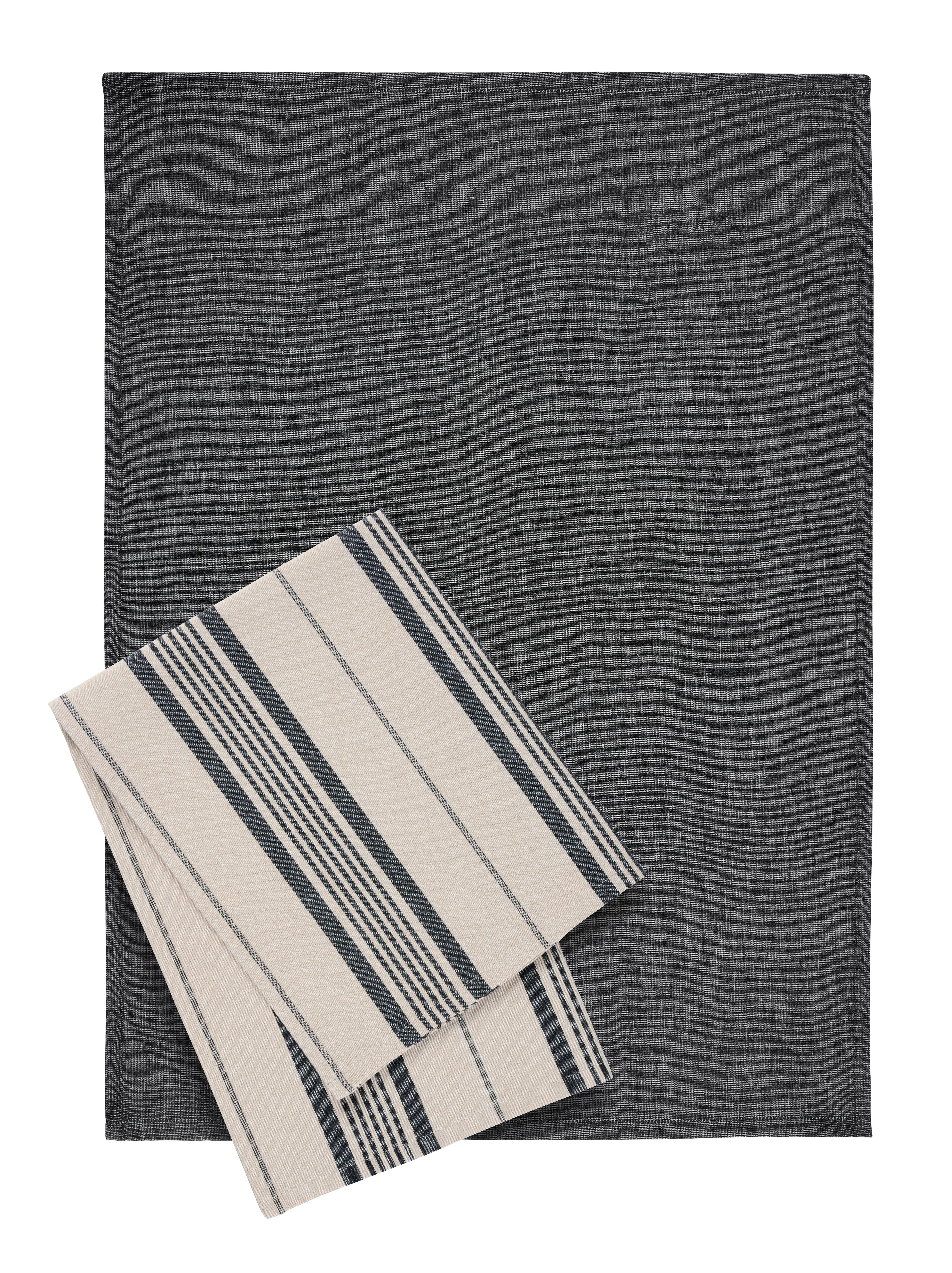 KÖKSHANDDUK SET HENRY - EXT - - svart, Modern, textil (50/70cm) - Modern Living