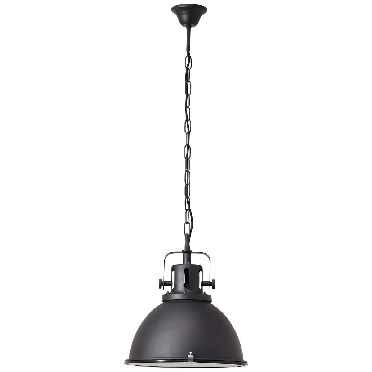 Hängeleuchte Jesper Glas max. 60 Watt - Schwarz, Trend, Glas/Metall (38/133cm) - Brilliant
