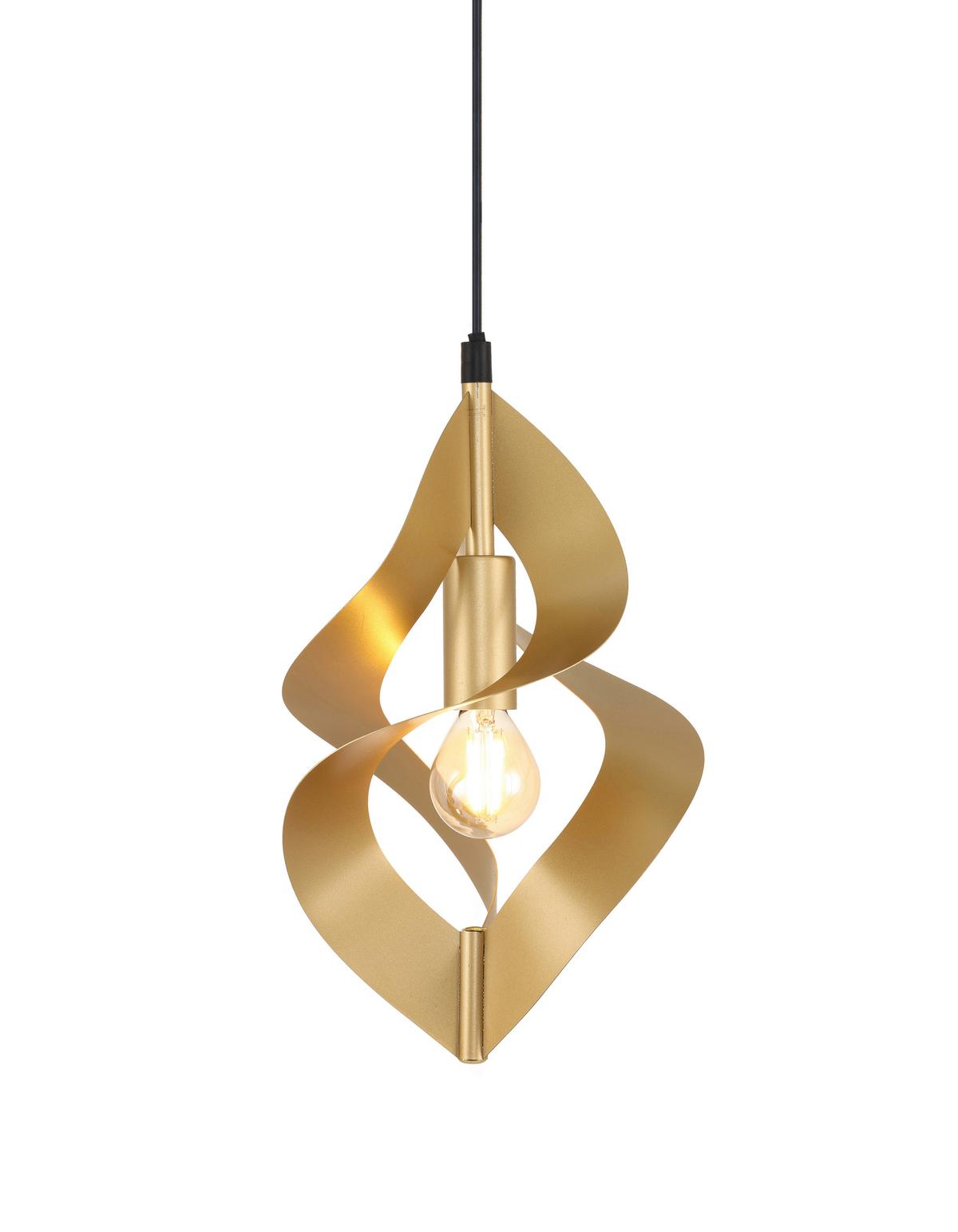 LAMPA WISZĄCA DORISA - kolor złoty, Design, metal (41/120cm) - Collet's Monde