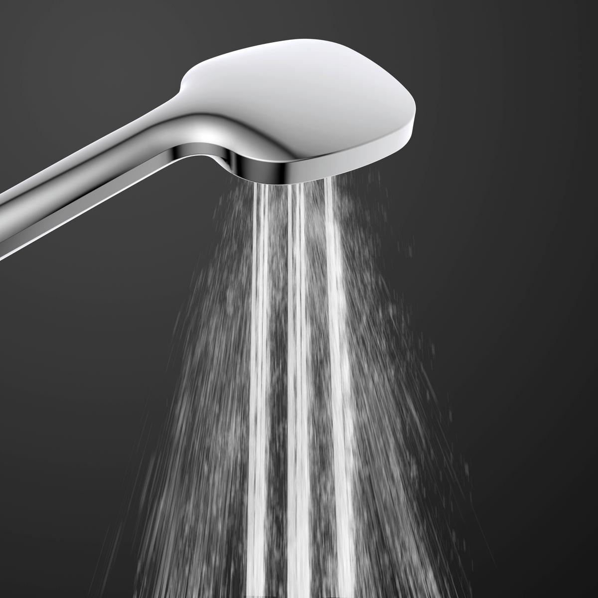 Überkopfbrauseset La Palma Chromfarben - Chromfarben, MODERN, Kunststoff (43/105/5cm) - Premium Living