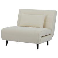Fotelj S Funkcijo Ležišča Night 100 - črna/bež, Moderno, tekstil/les (101/81/90cm) - Mömax