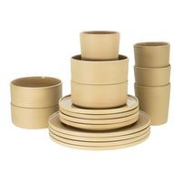 Kombinirani Servis Futuro Sand, 16-Delni - peščene barve, Trend, keramika - Creatable