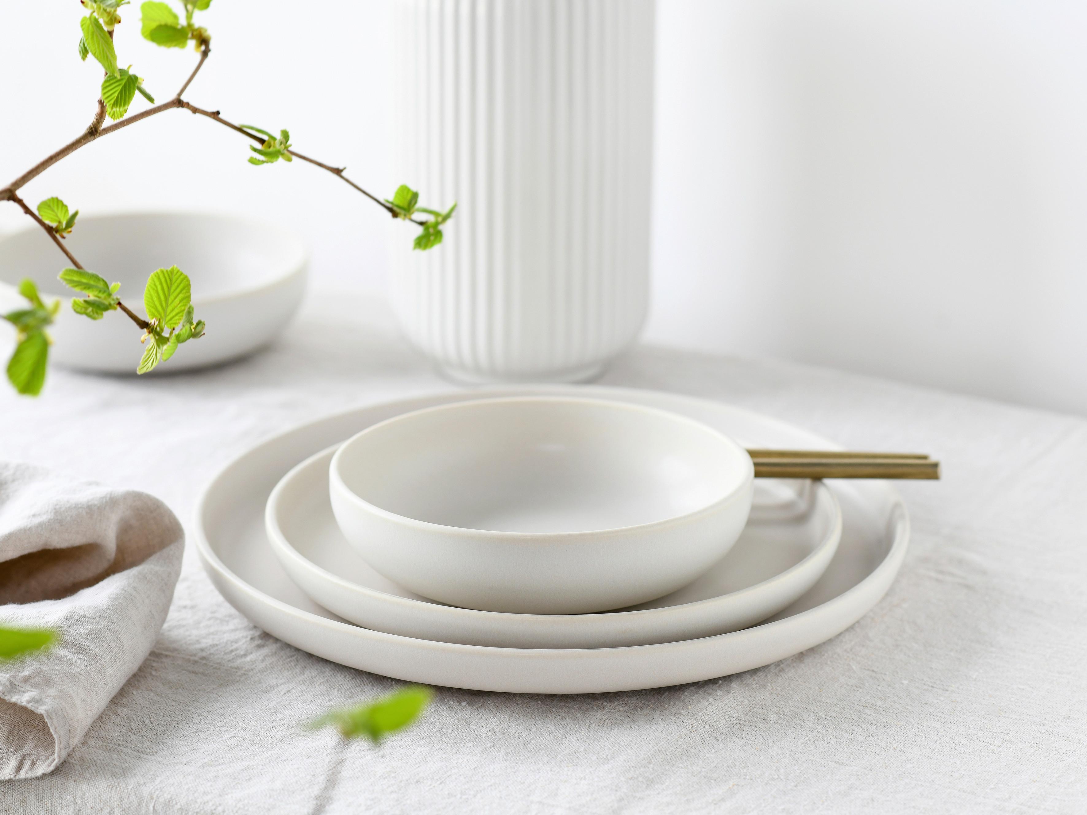 Jedilni Servis Uno Offwhite, 8-Delni - krem barve, Basics, keramika - Creatable