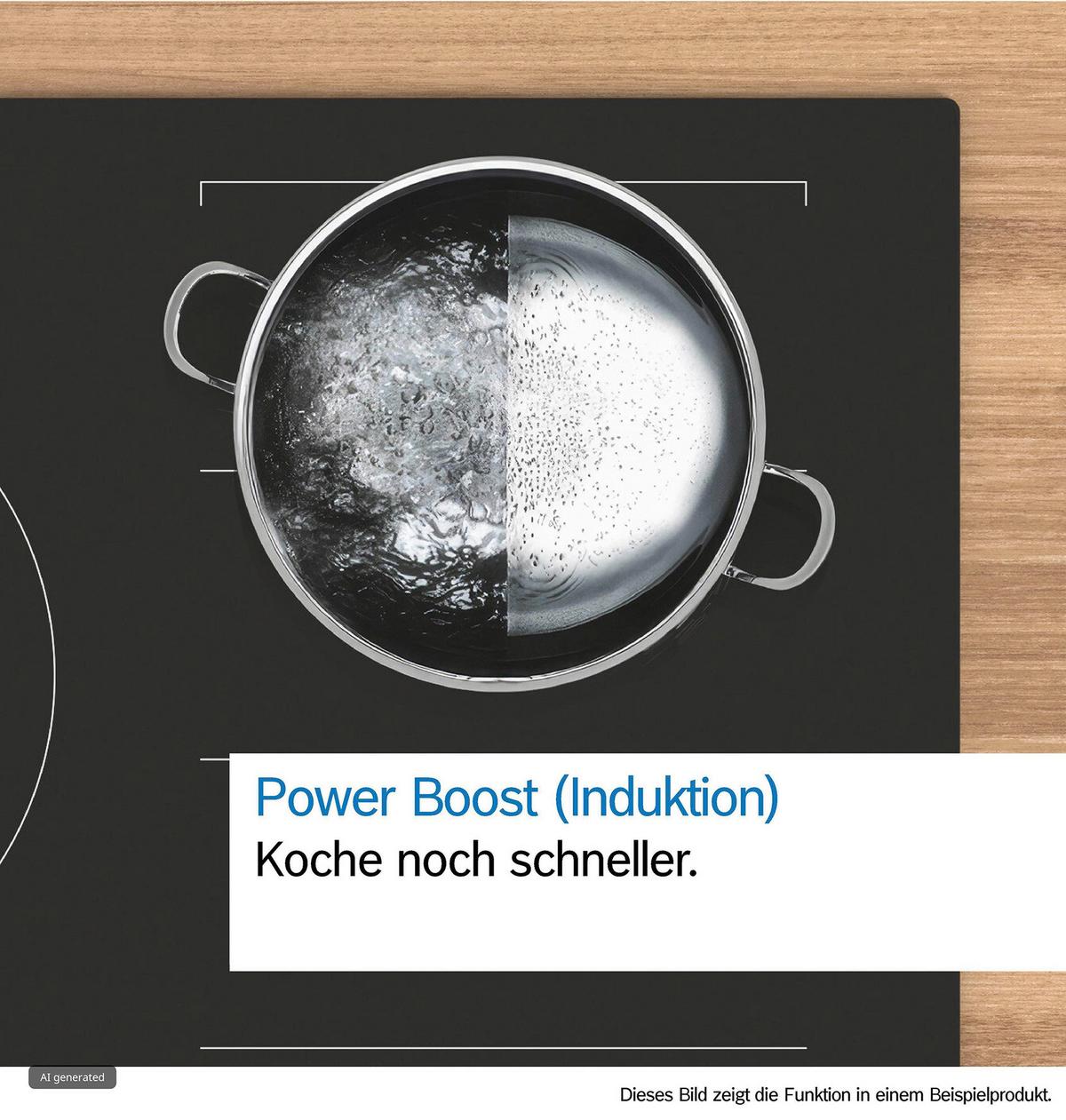 Induktionskochfeld PIE61ABB5E Schwarz - Schwarz, KONVENTIONELL, Glas/Metall (59,2/5,1/52,2cm) - Bosch
