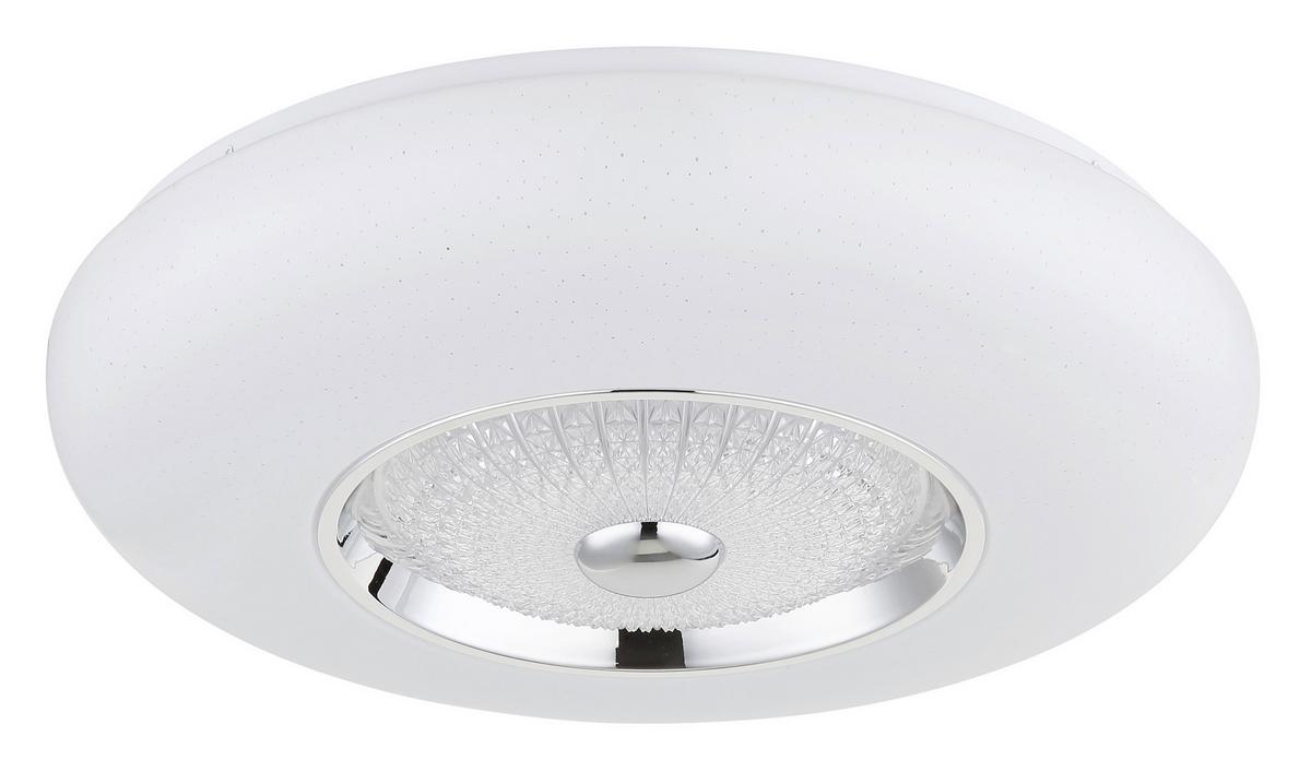 LED Mennyezeti Lámpa 48071-24 Graham - krómszínű/opál, Design, műanyag/fém (48,5/11cm) - Globo