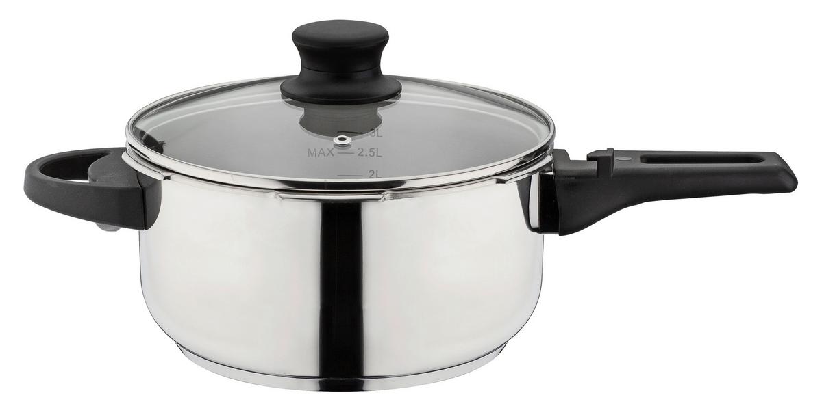 Set Loncev Na Pritisk Rapid, 2-Delni - srebrne barve, Basics, kovina (22cm) - GSW