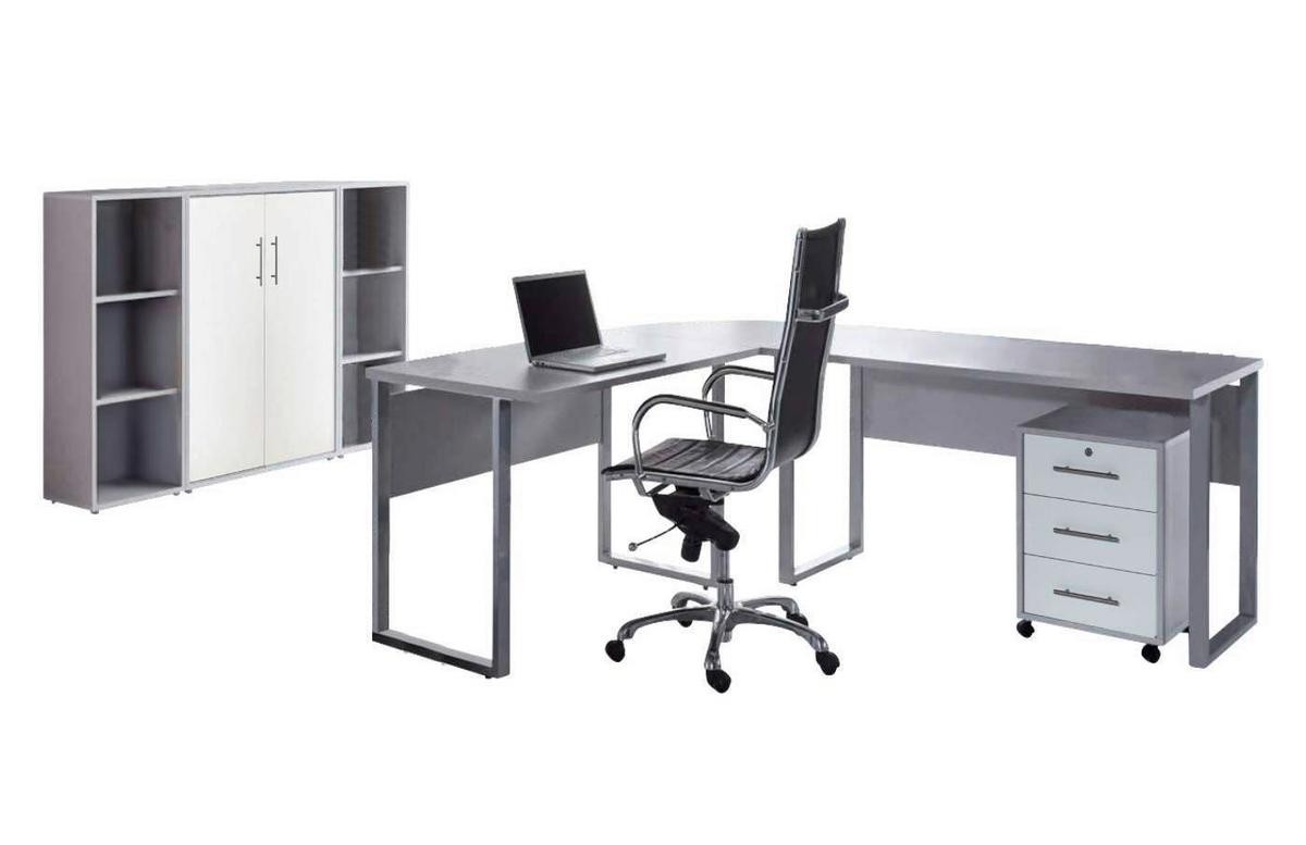 Büro Office Edition Büro Set 2 Grau/Weiß - Weiß/Grau, MODERN - MID.YOU