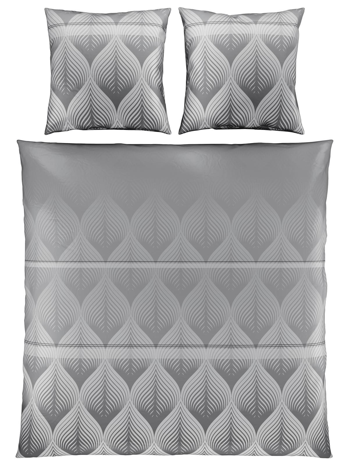 Bettwäsche Domps XXL Grau ca. 200x200cm - Grau, MODERN, Textil (200/200cm) - Modern Living